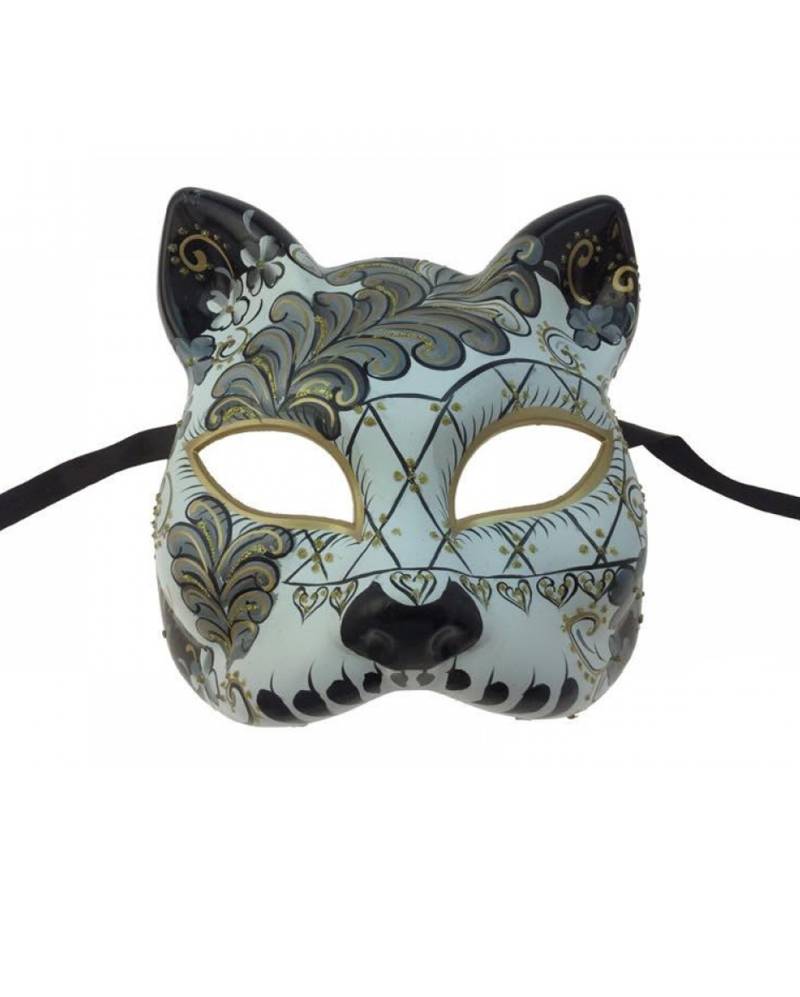 Venezianische Katzenmaske  JETZT bestellen ✤ von Horror-Shop.com