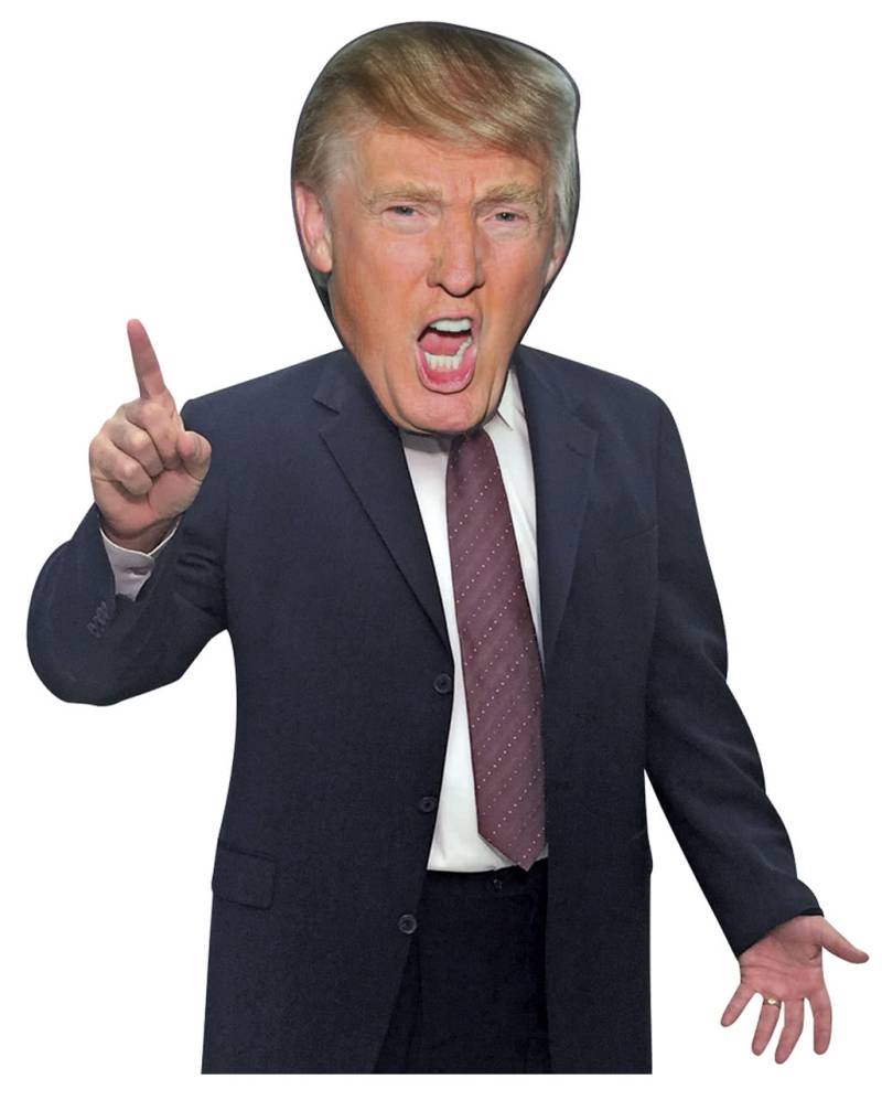 Donald Trump Maske Stoffmaske als Satire von Horror-Shop.com
