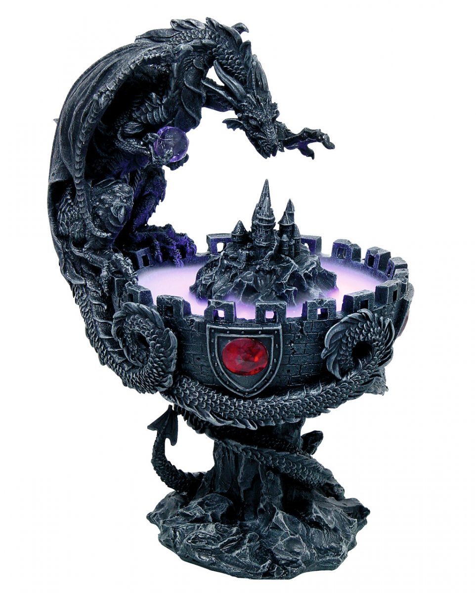 Drachenbrunnen mit Nebler & Burgruine ➤ von Horror-Shop.com