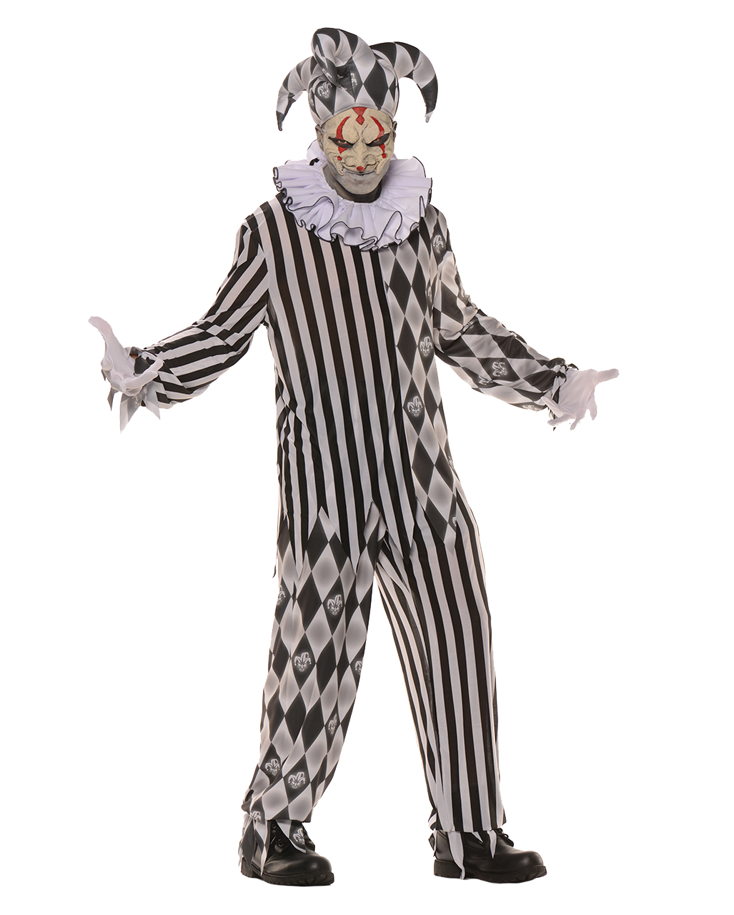 Evil Harlekin Kostüm für Halloween XXL von Horror-Shop.com