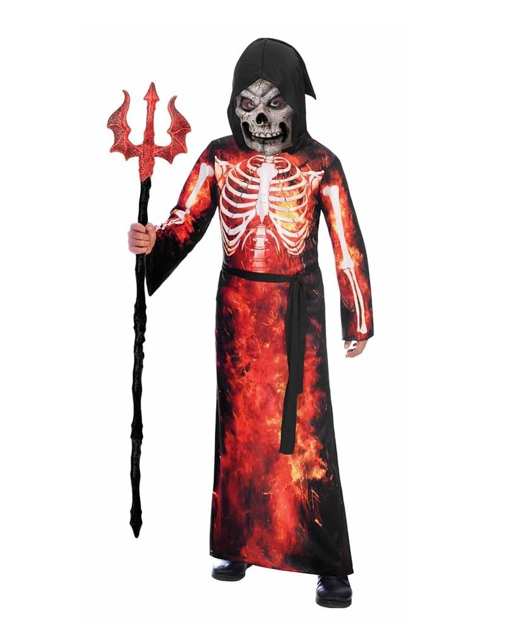 Flammen Reaper Kinderkostüm  Halloween Verkleidung L / 8-10 Jahre von Horror-Shop.com