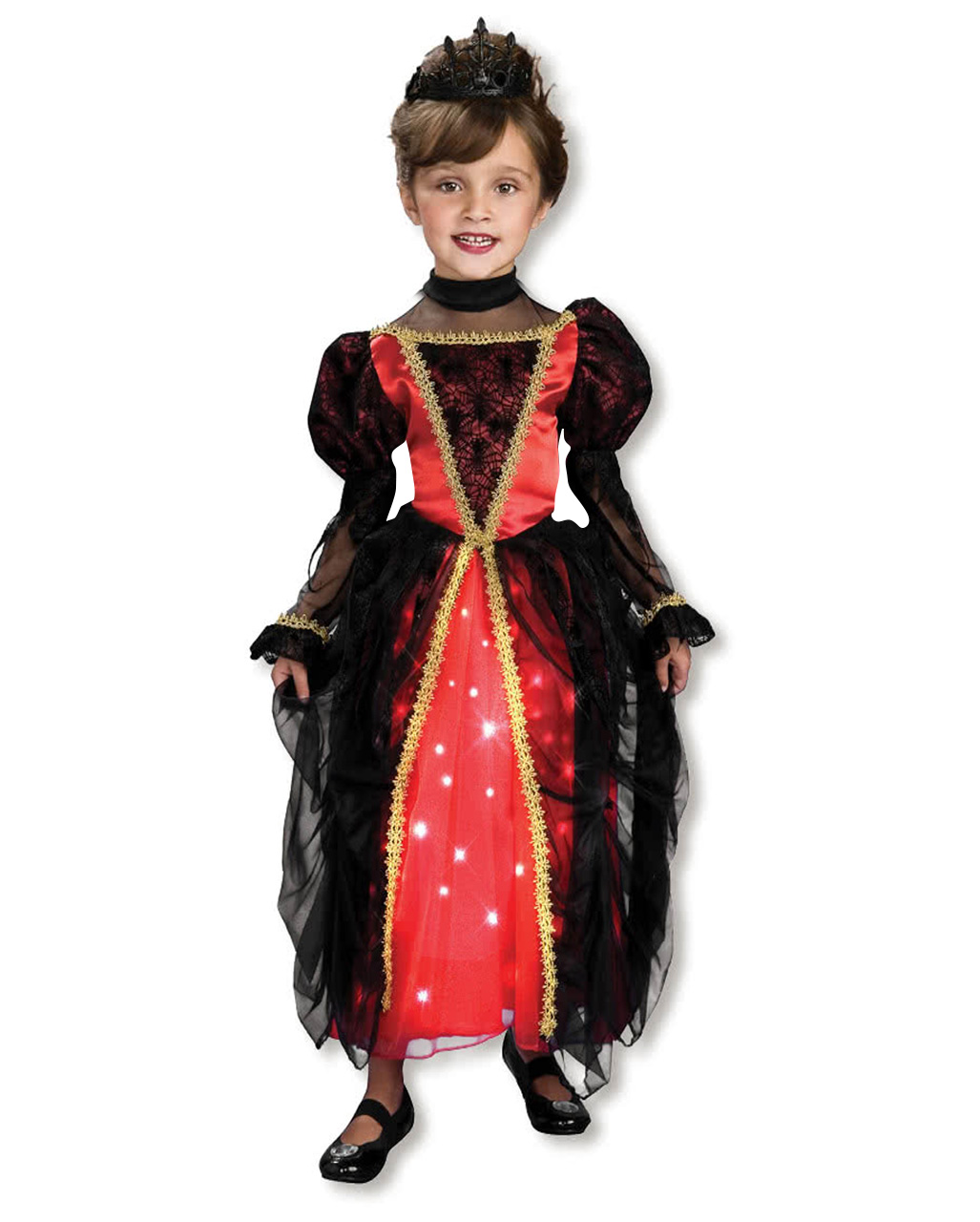 Funkelnde Gothic Prinzessin Kostüm XS  Kinderkostüme kaufen von Horror-Shop.com