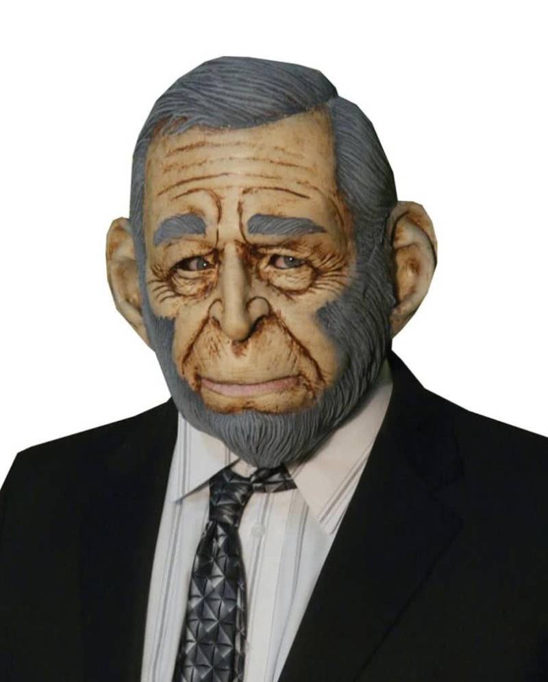 GW Bush Affen Maske  Politiker Maske von Horror-Shop.com