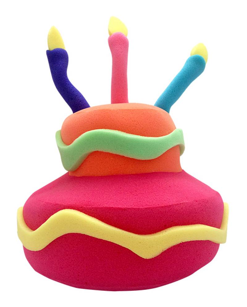 Geburtstags Kuchen Schaumstoff Hut mit Kerzen kaufen von Horror-Shop.com