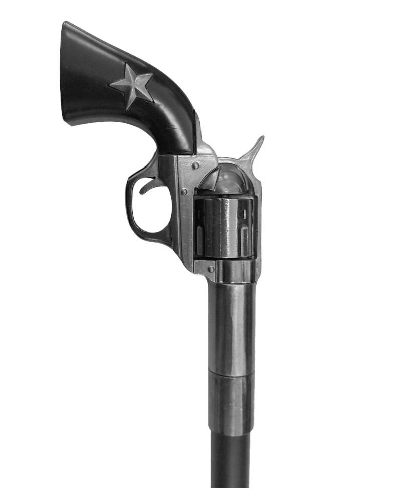 Gehstock mit Revolver Knauf Gehstock mit Revolver Knauf