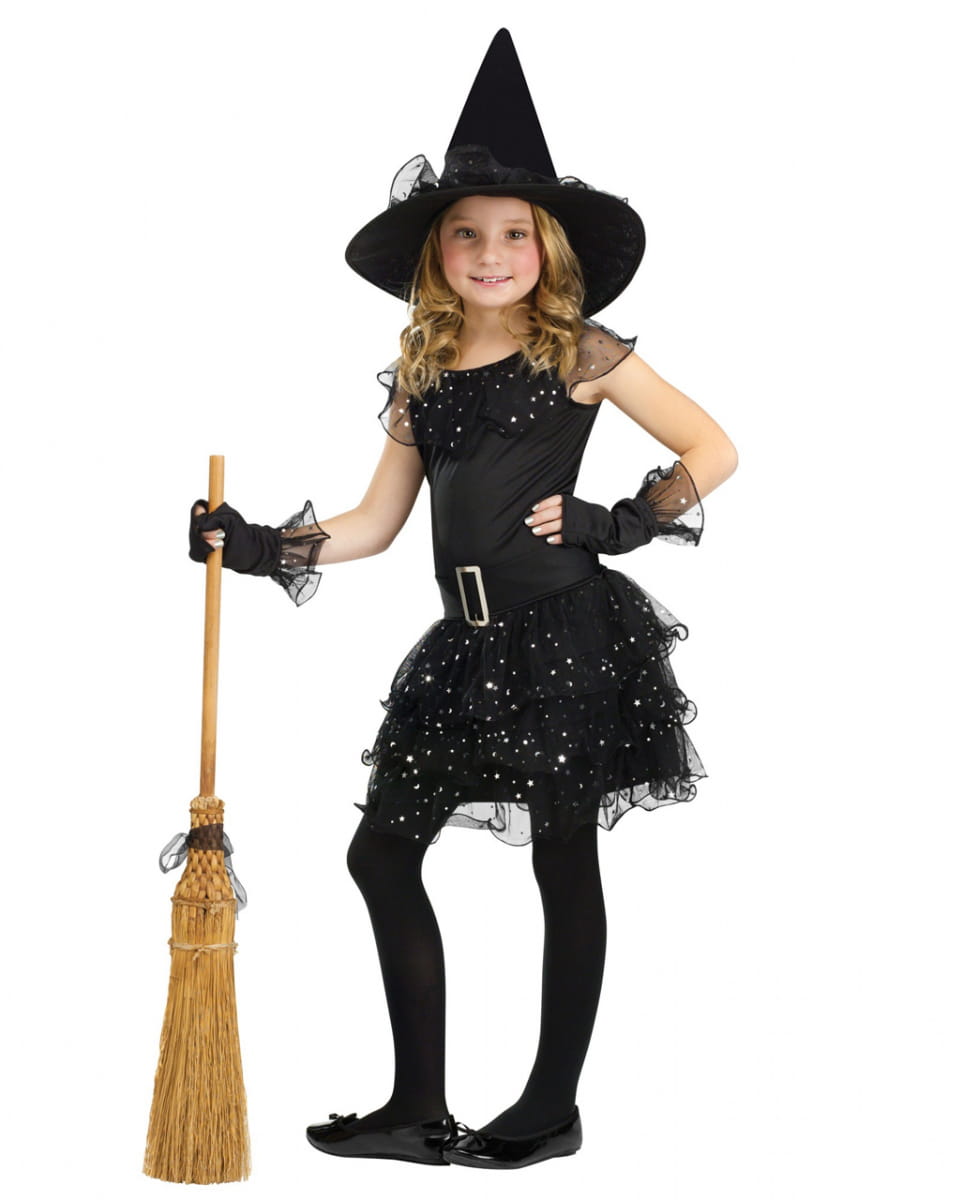 Glitter Hexe Kinderkostüm M