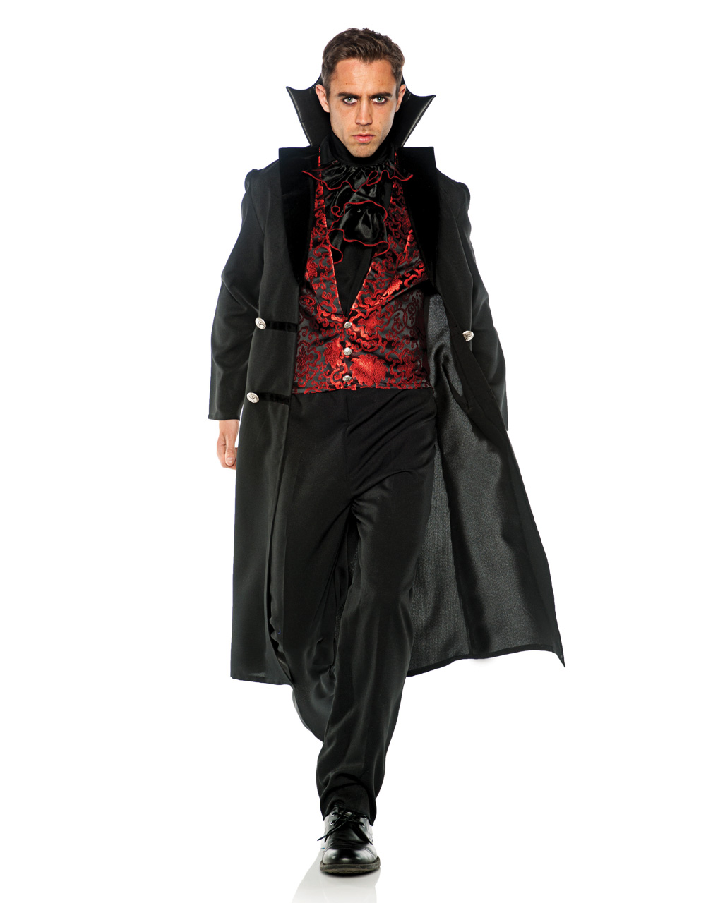 Gothic Vampir Herrenkostüm  Dracula Kostüm One Size von Horror-Shop.com