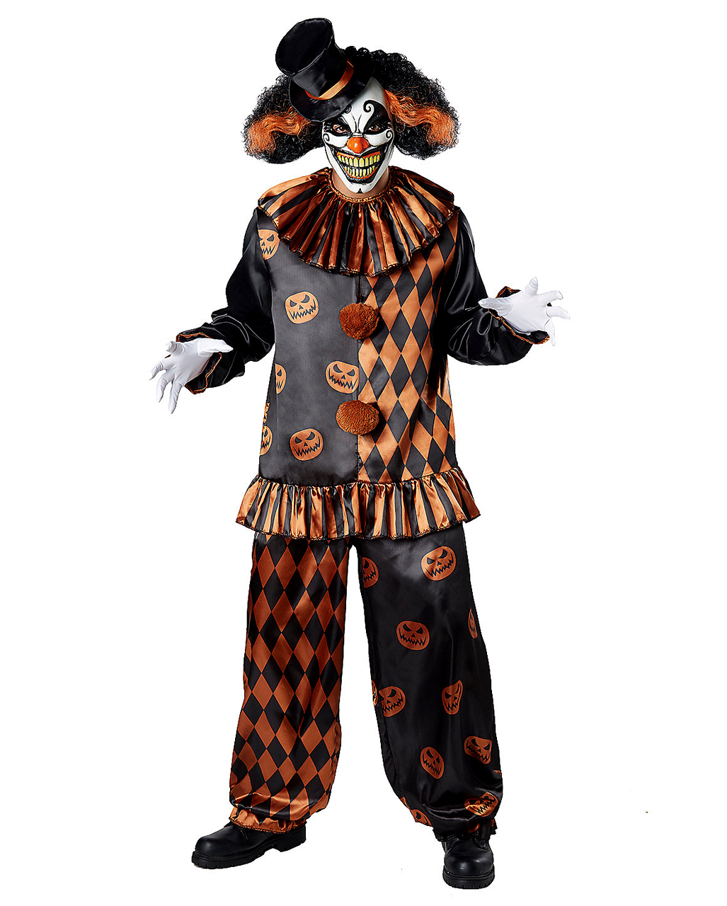 Halloween Horror Clown Kostüm & Maske für Killerclowns Onesize / ML von Horror-Shop.com