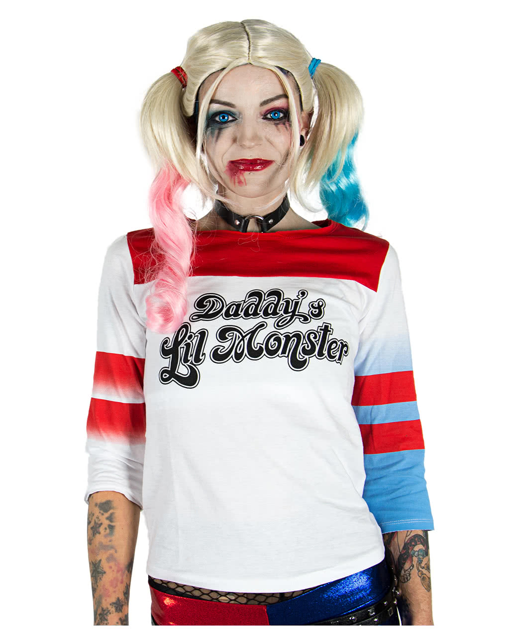 Harley Quinn Suicide Squad Longsleeve  Kostümzubehör L von Horror-Shop.com