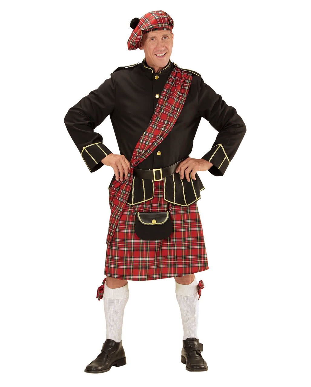 Highlander Schottenkostüm mit Tasche