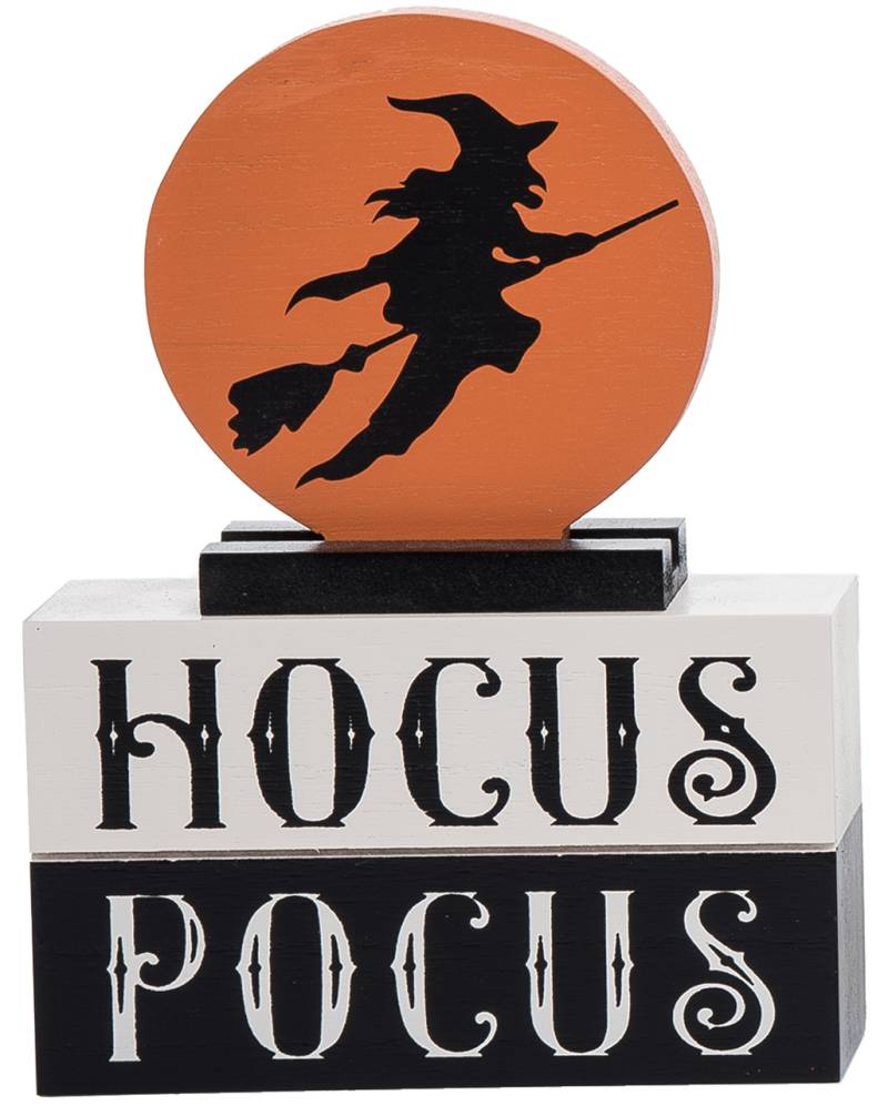 Hocus Pocus Halloween Tischdeko aus Holz kaufen! von Horror-Shop.com