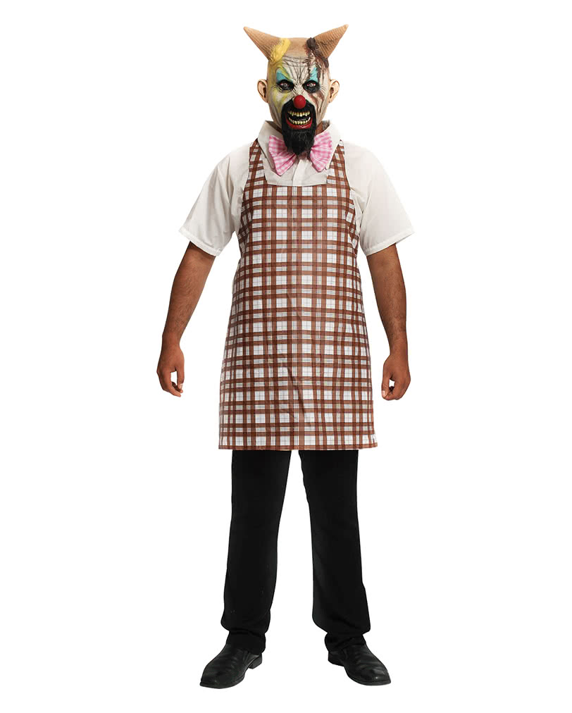 Horror Clown Kostüm Eismann mit Latex-Maske M von Horror-Shop.com