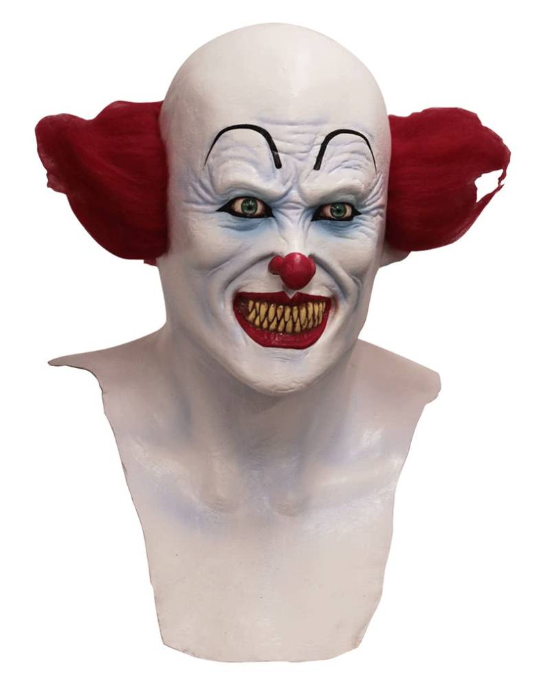 Horror Clown Maske mit Brustteil Halloween Maske von Horror-Shop.com