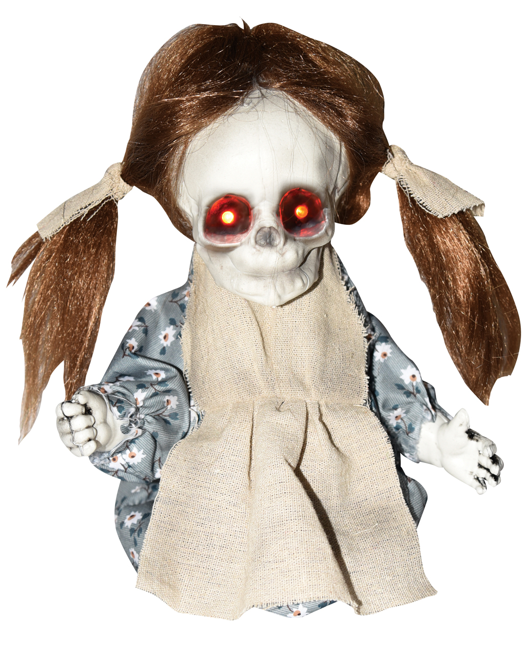 Hüpfendes Totenkopf Baby Girl mit Light & Sound 28cm ✰ von Horror-Shop.com