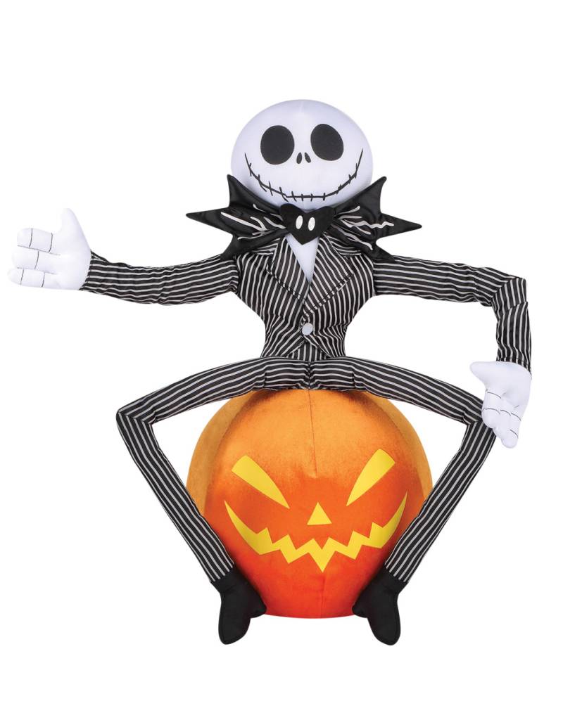 Jack Skellington auf Kürbis Halloween Greeter von Horror-Shop.com