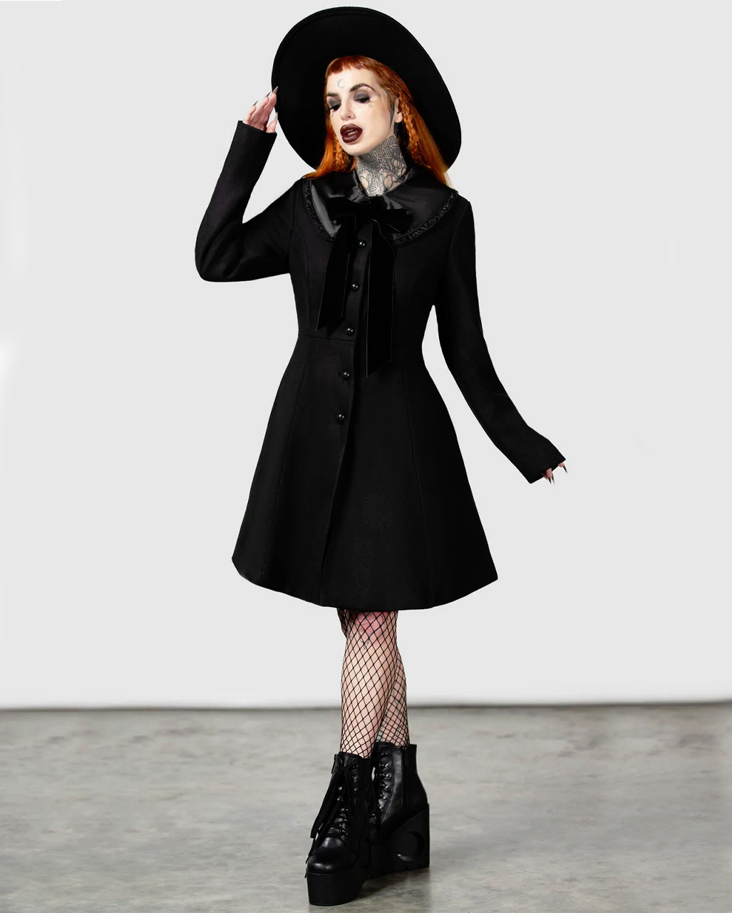 KILLSTAR Druantia Mantel  Gothic Fashion L von Horror-Shop.com