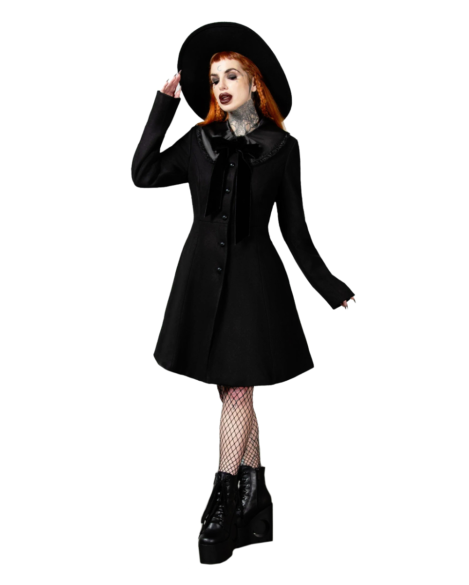 KILLSTAR Druantia Mantel  Gothic Fashion L von Horror-Shop.com