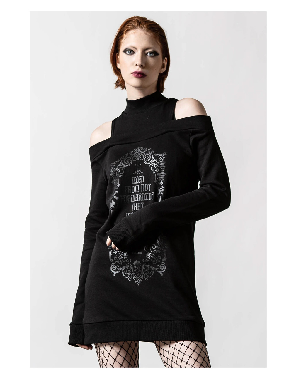 KILLSTAR Thalia Sweatshirt Schwarzes Sweatshirt XL von Horror-Shop.com