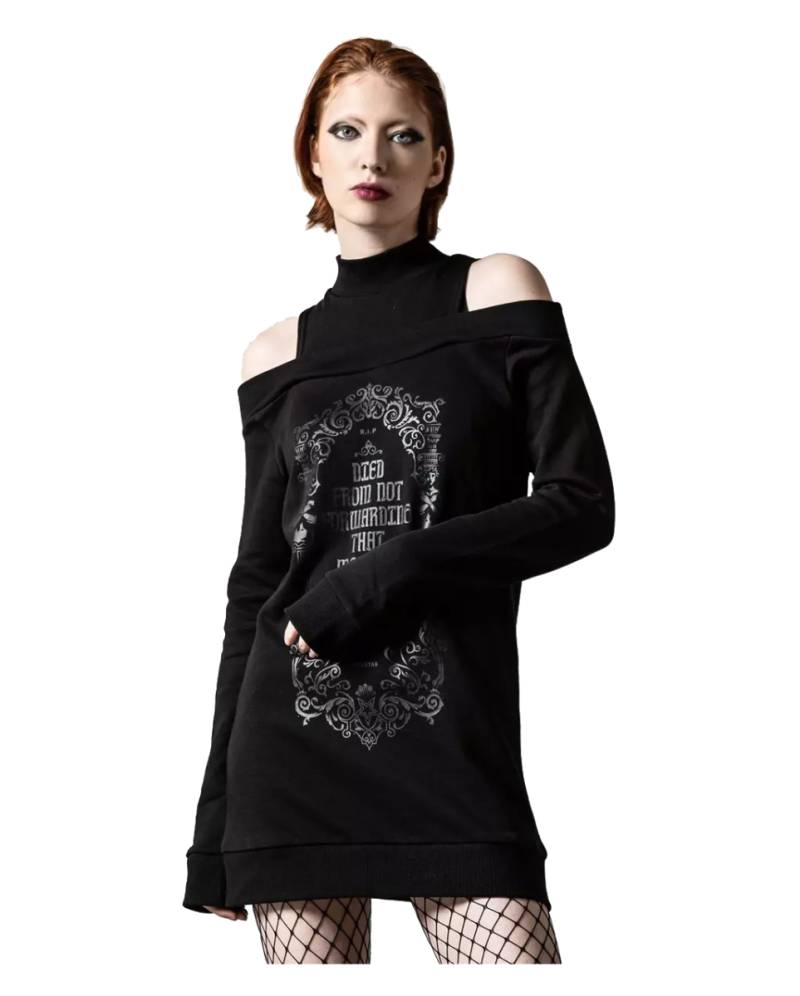 KILLSTAR Thalia Sweatshirt Schwarzes Sweatshirt XL von Horror-Shop.com