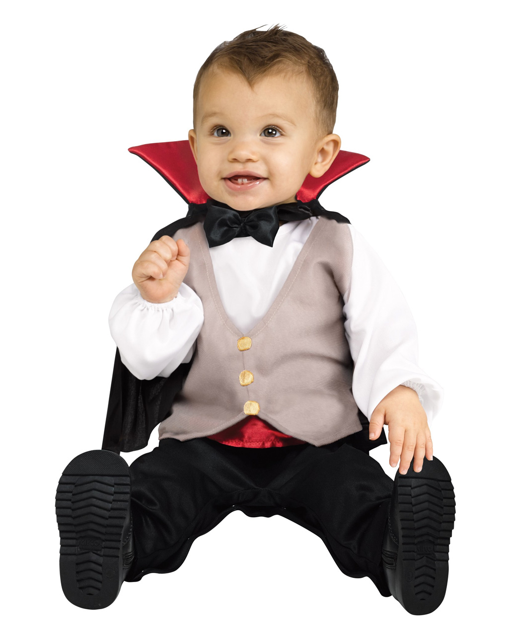 Klein Dracula Babykostüm für Halloween S 6-12 Monate von Horror-Shop.com