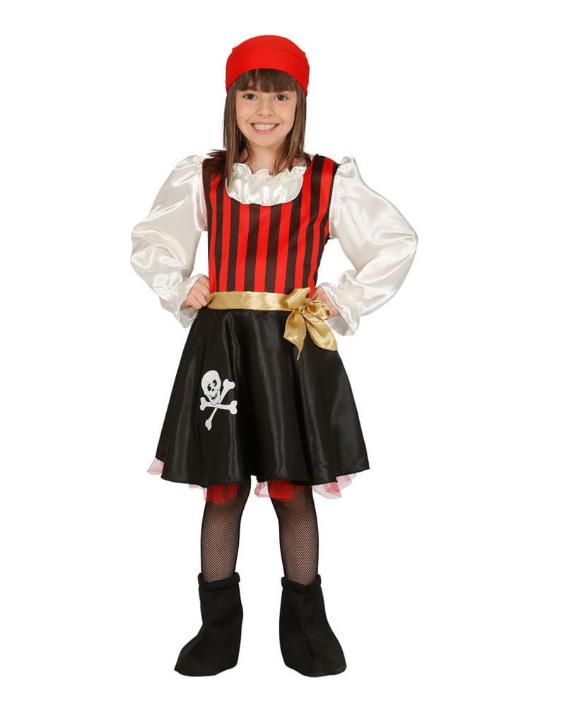 Kleine Freibeuterin Kinderkostüm für Fasching & Halloween S von Horror-Shop.com