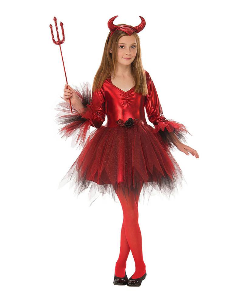 Kleine Teufelin Kinderkostüm  Halloween Kostüm S von Horror-Shop.com