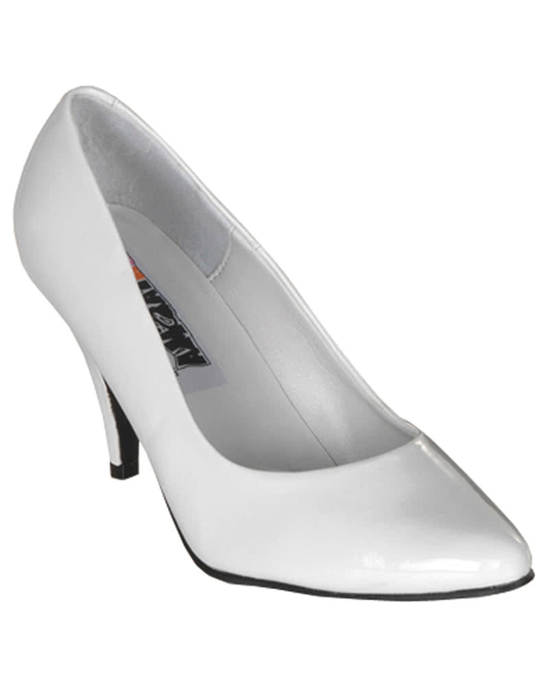 Lack Pumps weiß