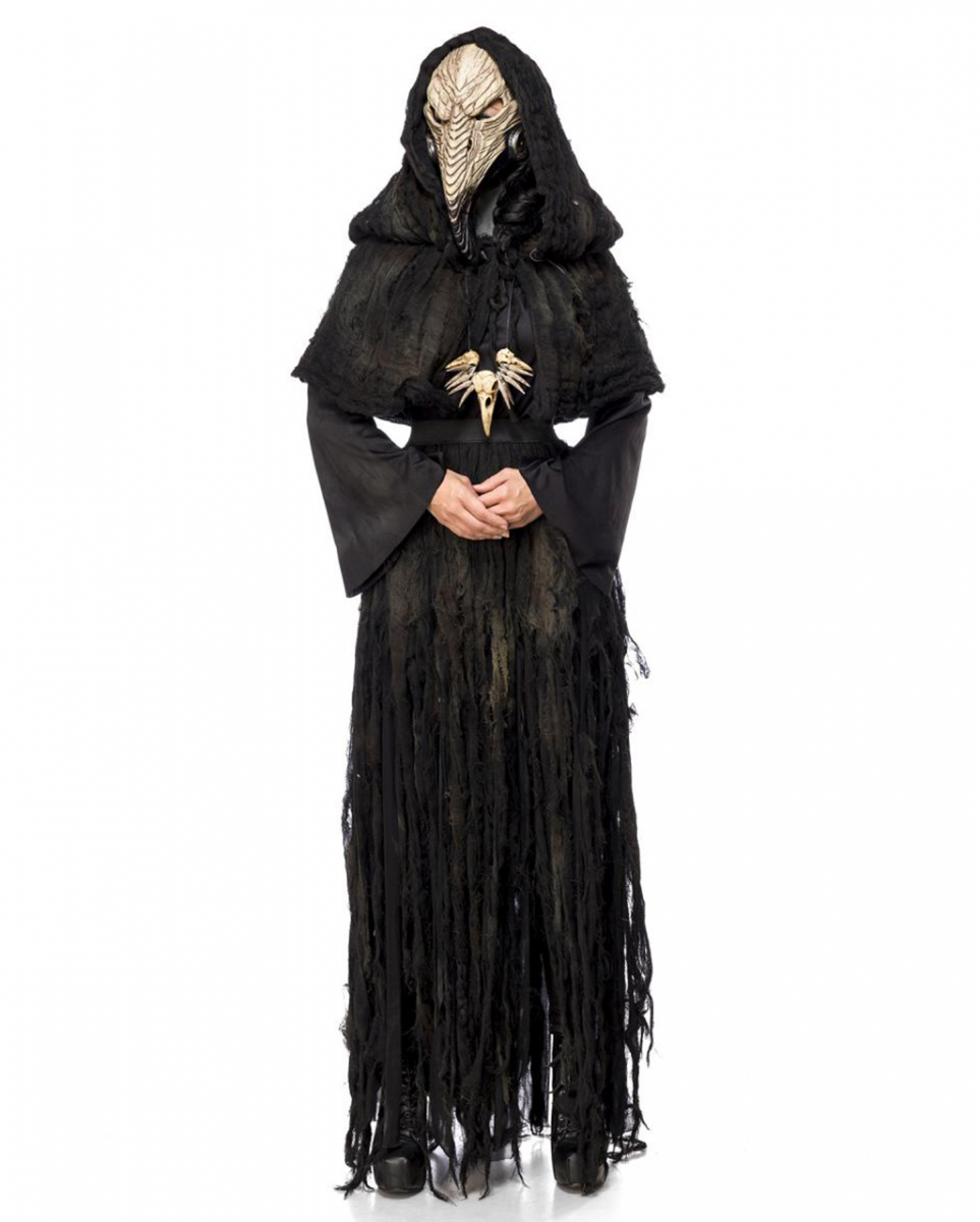 Lady Pest Doktor Damenkostüm mit Schnabelmaske für Halloween L/XL-40/42 von Horror-Shop.com