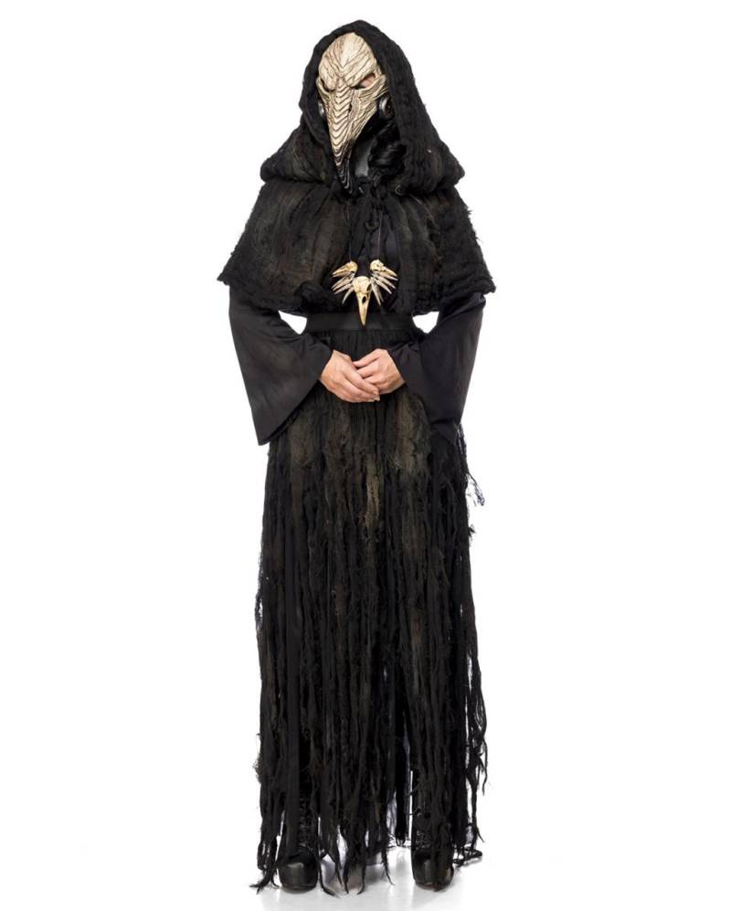 Lady Pest Doktor Damenkostüm mit Schnabelmaske für Halloween L/XL-40/42 von Horror-Shop.com