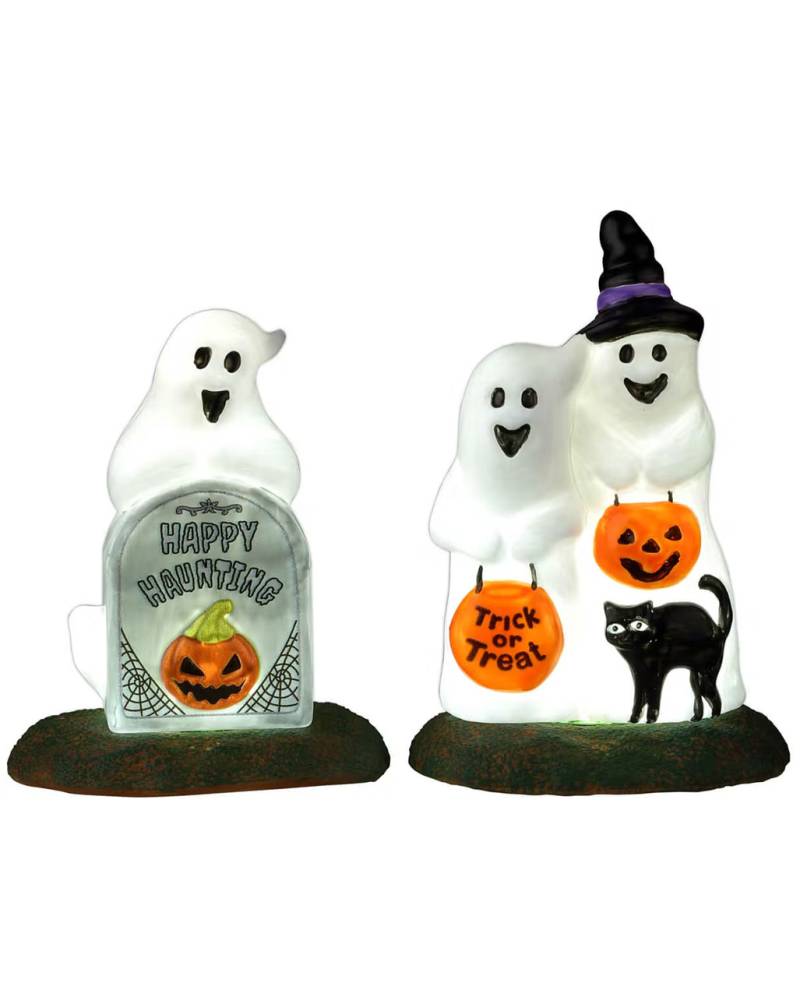 Lemax Spooky Town - Happy Halloween Ghosts 2er Set ★ von Horror-Shop.com