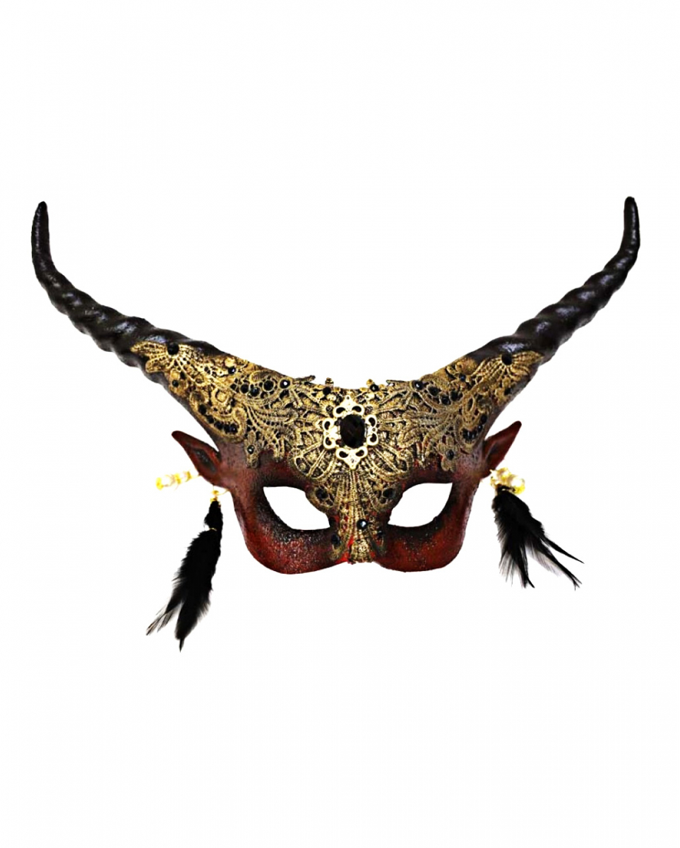 Lord of the Darkness Teufels Halbmaske ➤ kaufen von Horror-Shop.com