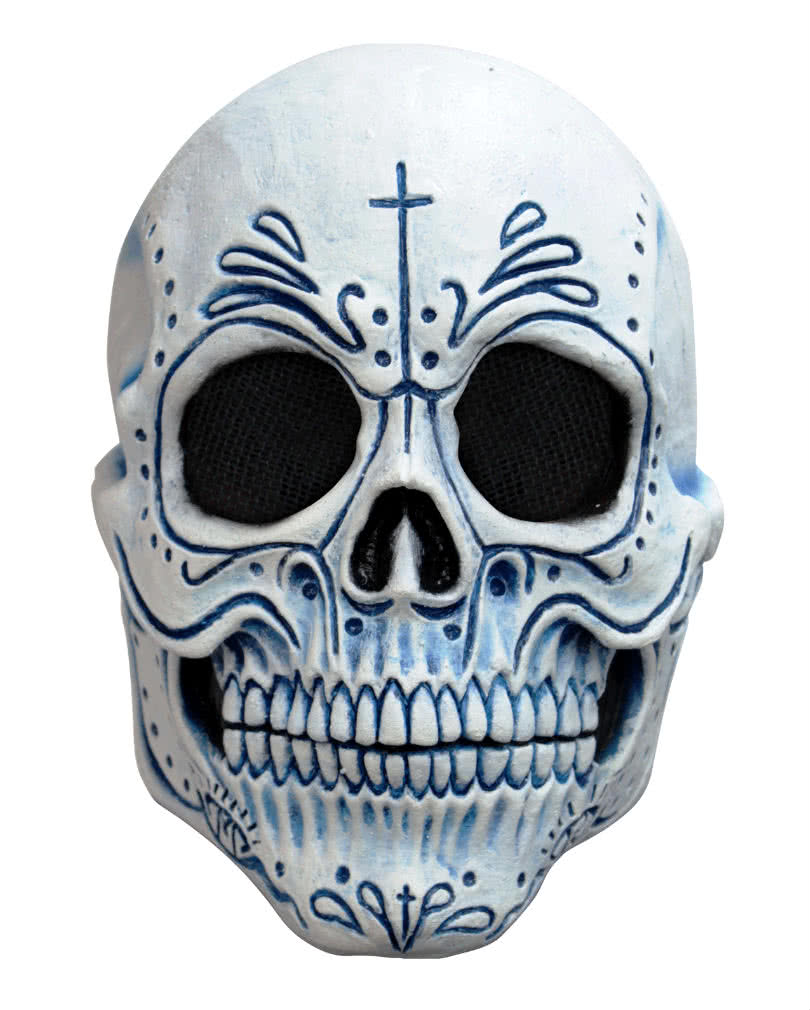 Mexikanische Totenkopf Maske  Dia de los Muertos Maske von Horror-Shop.com