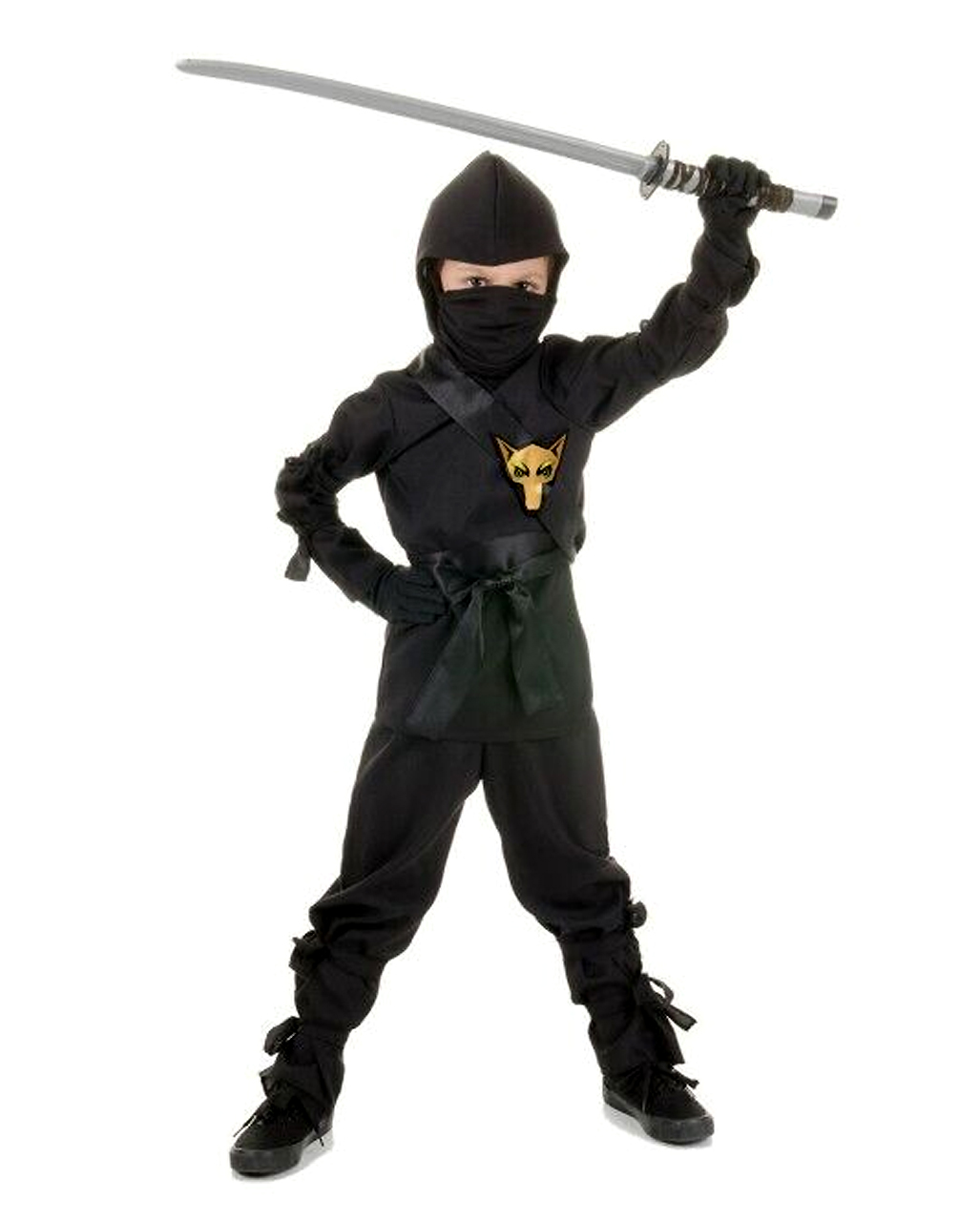 Ninja Kämpfer Kinderkostüm für Halloween & Fasching XL von Horror-Shop.com