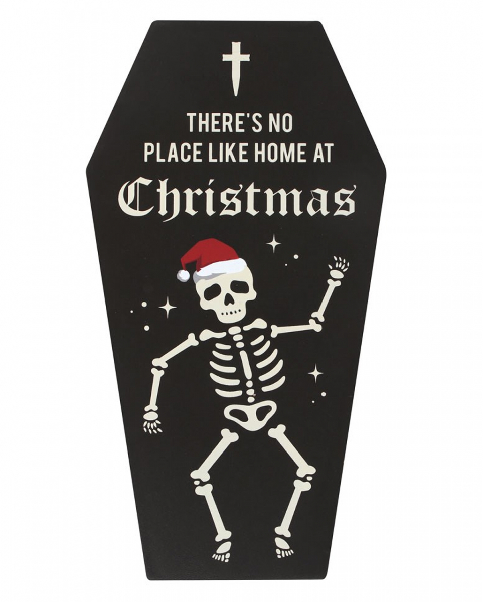 No Place Like Home Cryptmas Sarg Wandbild ➔ Deko ★ von Horror-Shop.com