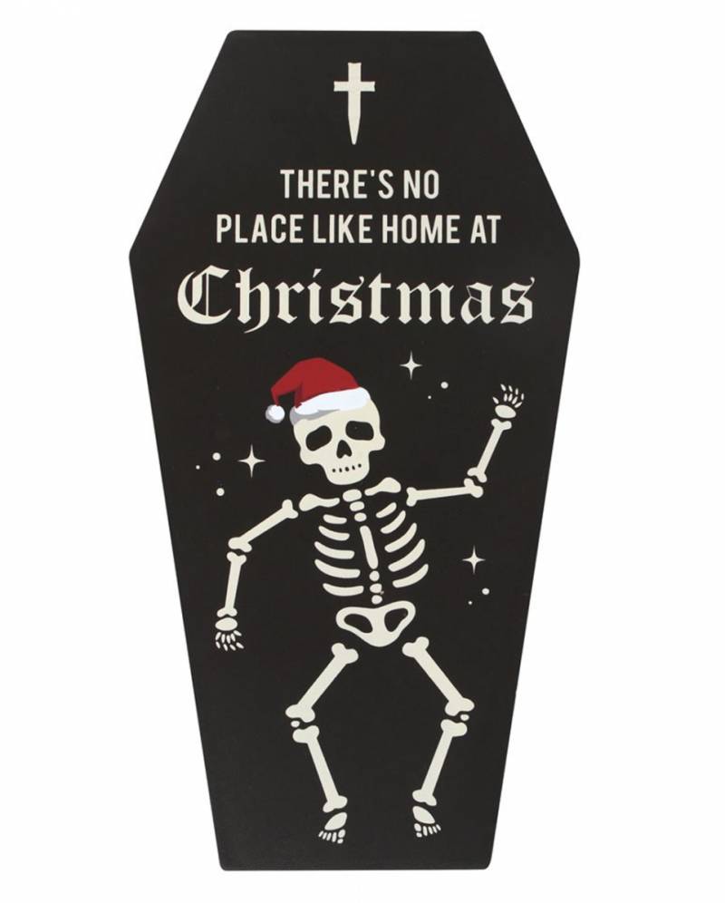 "No Place Like Home" Cryptmas Sarg Wandbild