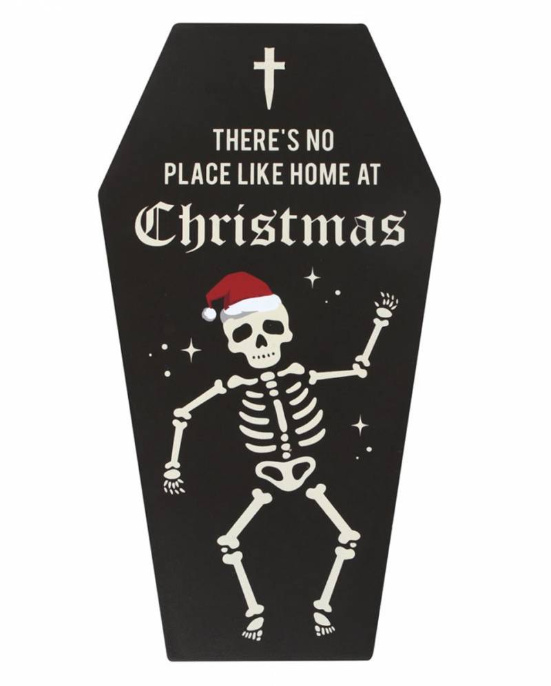 No Place Like Home Cryptmas Sarg Wandbild ➔ Deko ★ von Horror-Shop.com