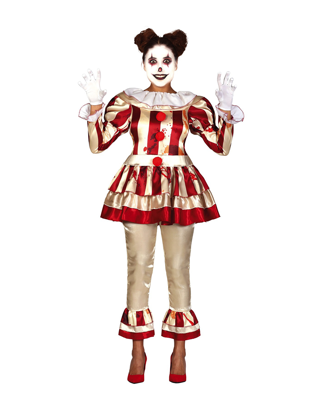 Pretty Killer Clown Damen Kostüm für Erwachsene ➔  S von Horror-Shop.com