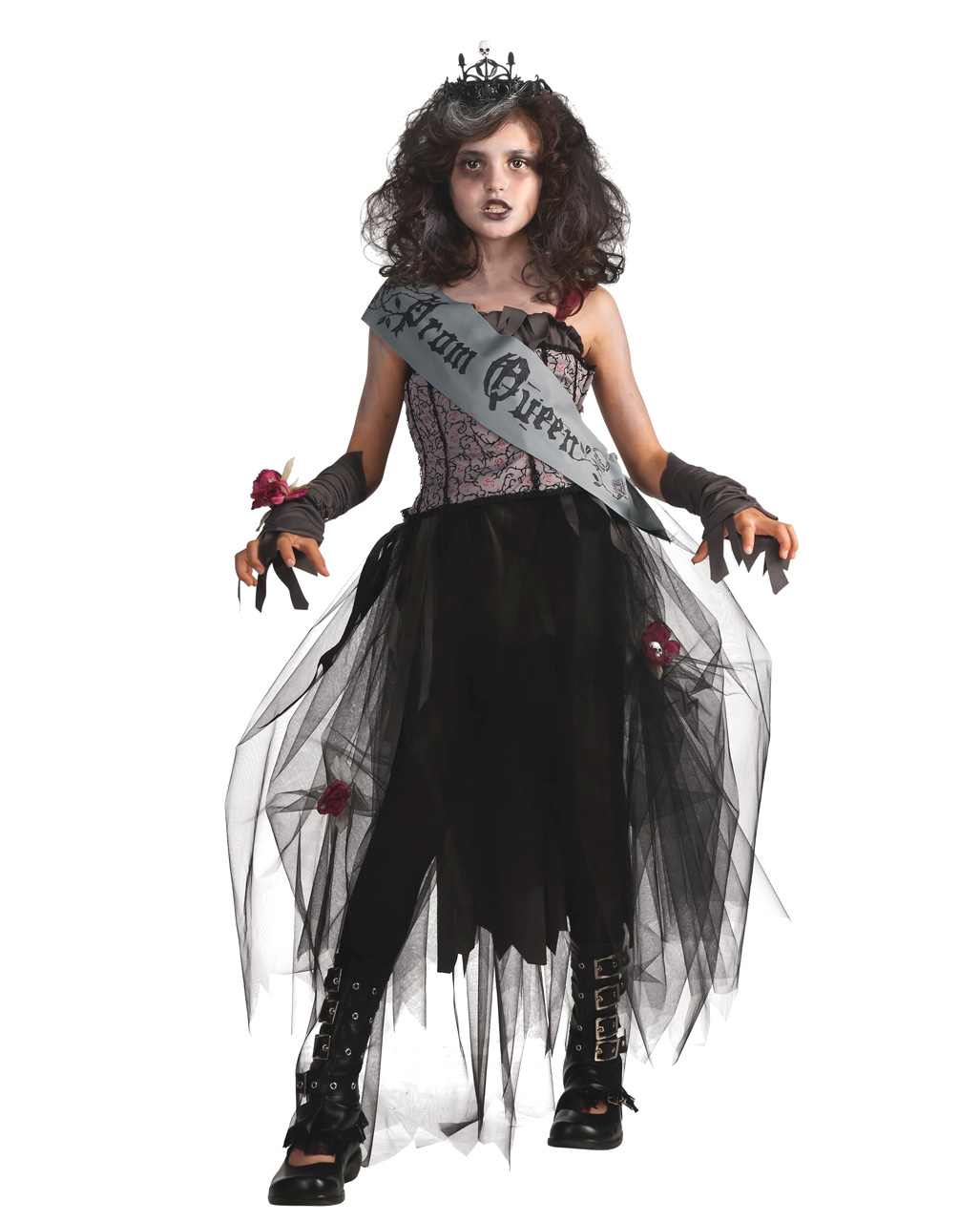 Prom Queen Kinderkostüm  Zombie Kostüm für Mädchen S 116-128 von Horror-Shop.com