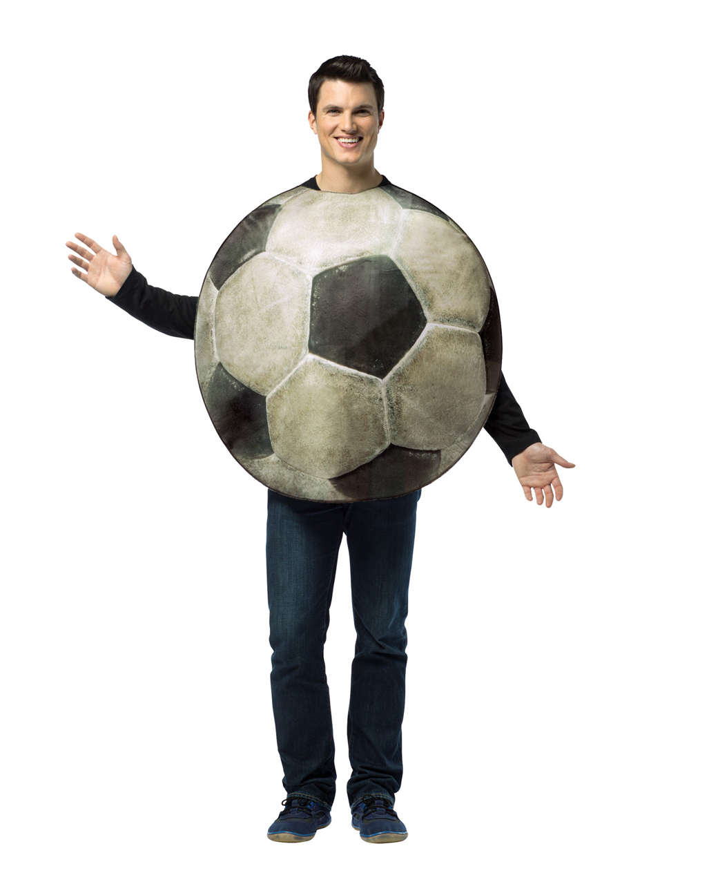 Realistisches Fußball Kostüm für Erwachsene ➤ EM/WM von Horror-Shop.com