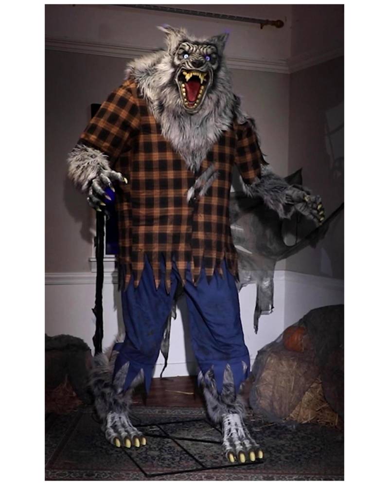 Riesiger Werwolf Halloween Animatronic 220cm ➤ von Horror-Shop.com