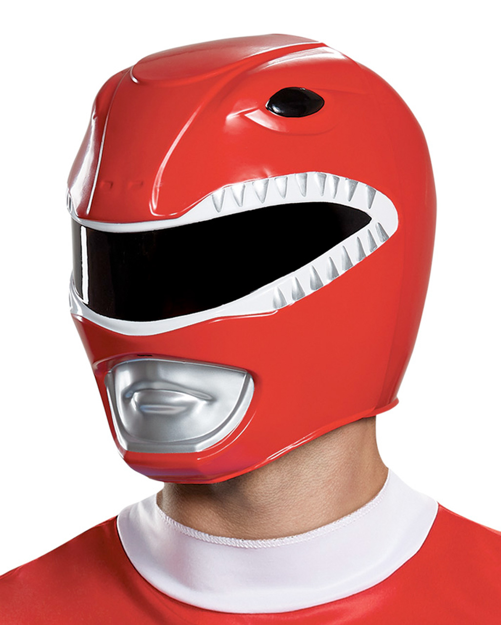 Roter Power Ranger Helm für Halloween von Horror-Shop.com