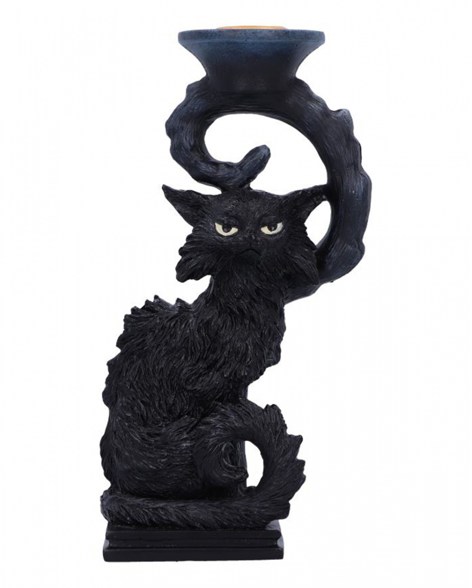 Salem Kerzenhalter mit Hexenkatze 20cm