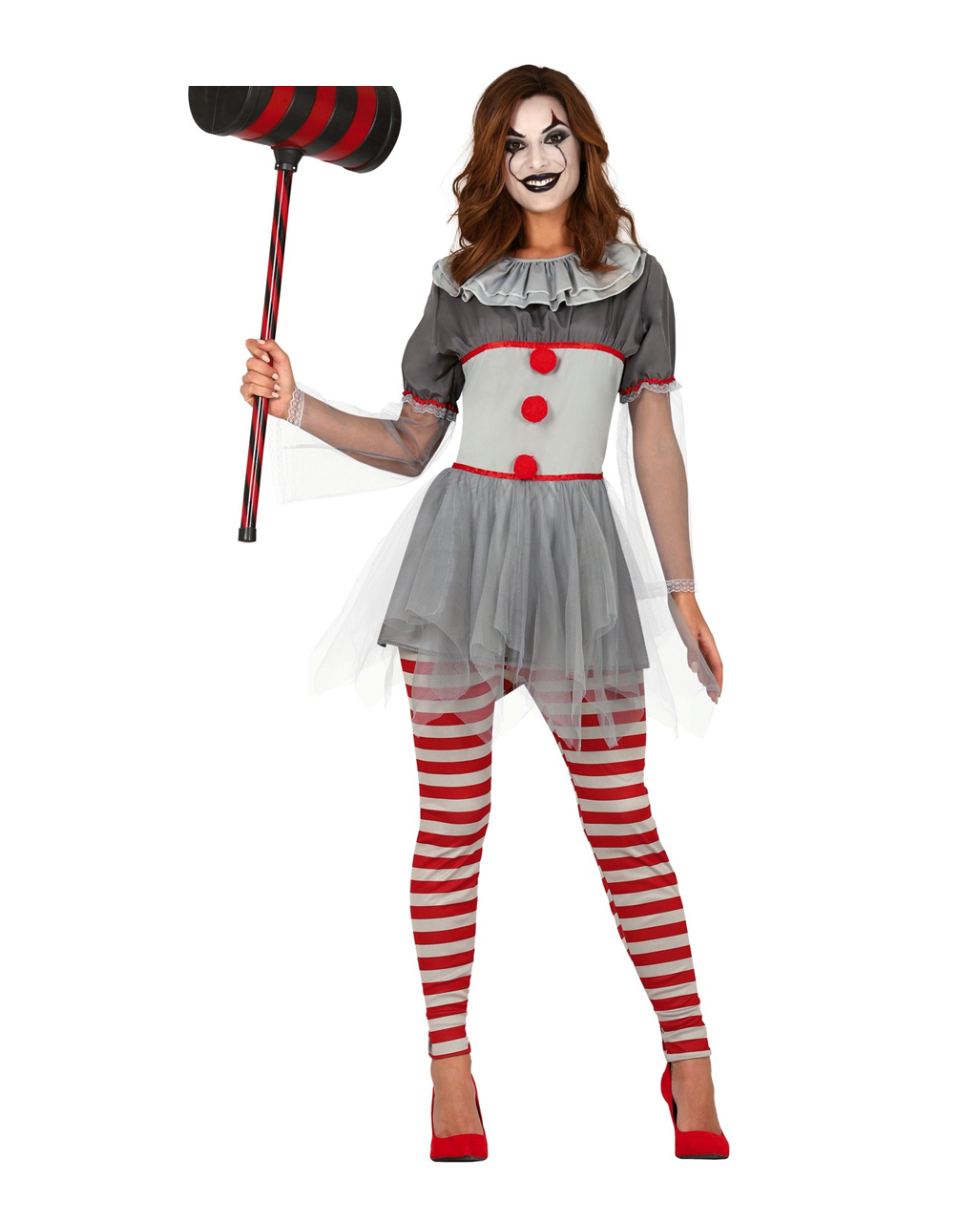 Sassy Clown Damen Kostüm für Erwachsene kaufen  M von Horror-Shop.com