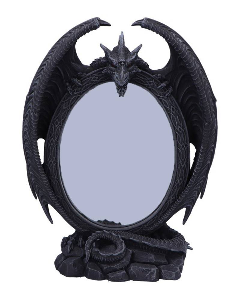 Scaled Reflection Tischspiegel mit Drachen 29cm ★ von Horror-Shop.com