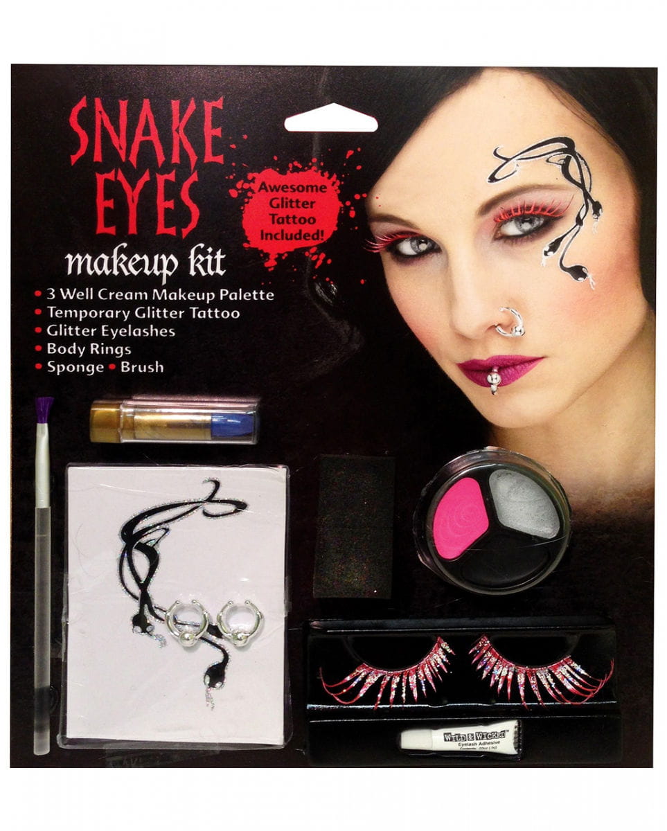 Schlangen Fee Make Up Kit Theaterschminke Faschingsschminke Spezial von Horror-Shop.com