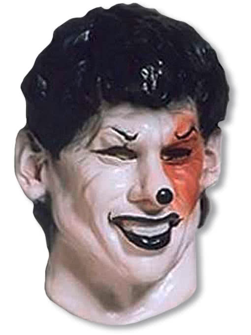 Schwarzer Joker Foamlatex Maske  Halloween Masken kaufen von Horror-Shop.com