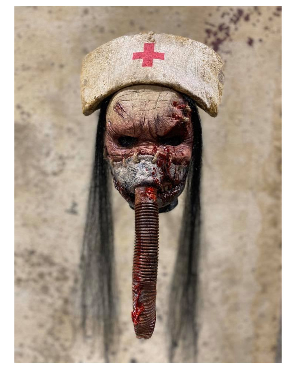 Silent Nurse Horror Maske für Halloween von Horror-Shop.com
