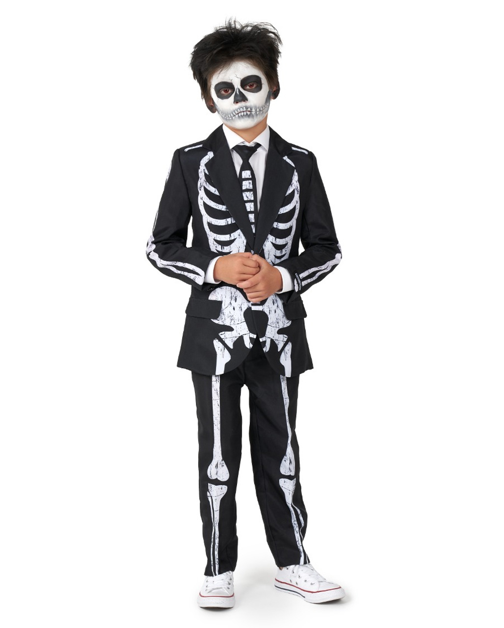 Skeleton Grunge Anzug für Kinder - Suitmeister ★ S von Horror-Shop.com