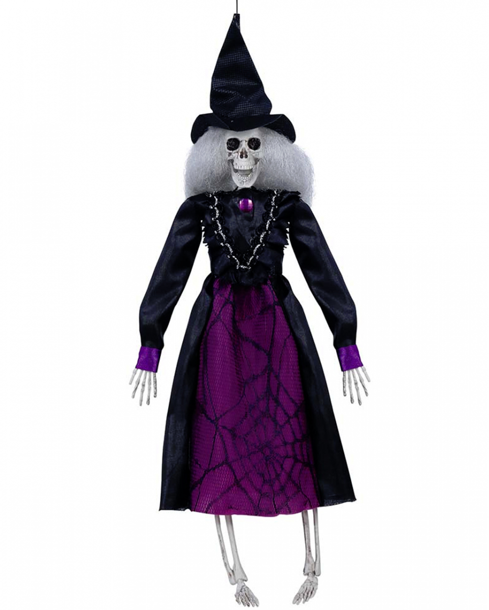 Skelett Hexe Hänge Figur 40cm  Halloween Hänge Deko von Horror-Shop.com