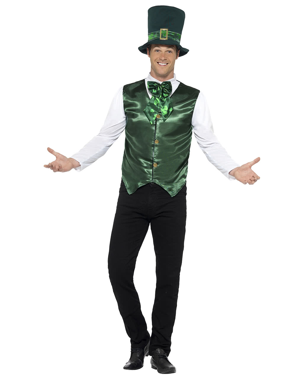 St. Patrick's Day Kostüm mit Hut bestellen M von Horror-Shop.com
